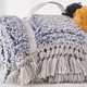 Amped Fleece Fringe Trim Throw Blanket | $50 | Urban Outfitters